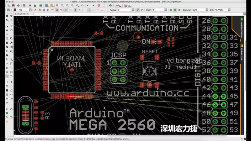 CadSoft EAGLE是一款專業的印刷電路板(PCB)設計軟件，低成本、便于使用、功能強大。